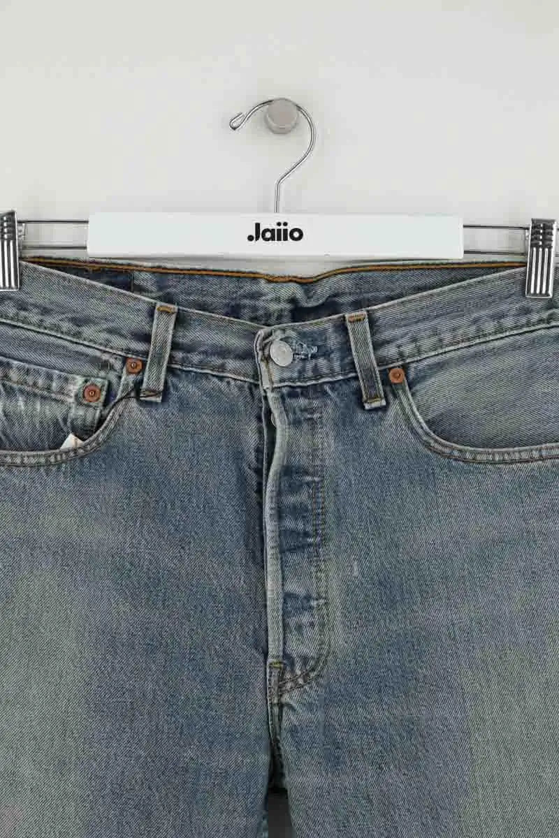 Jean droit Levi's 501 Bleu en Coton