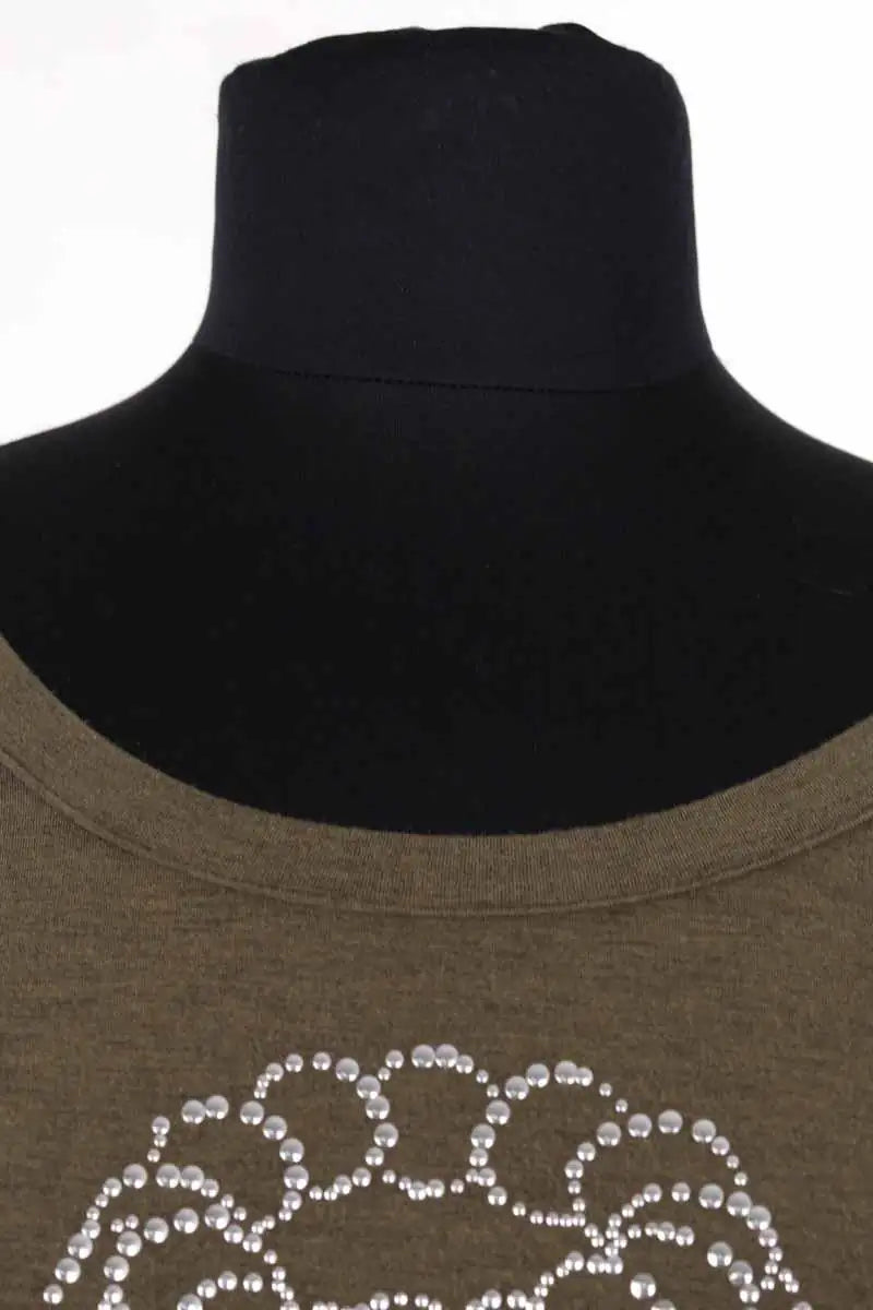 Top Sonia Rykiel Kaki en Synthétique