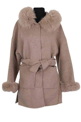 Manteau Max Mara Beige en Laine, taille XXS - Seconde Main