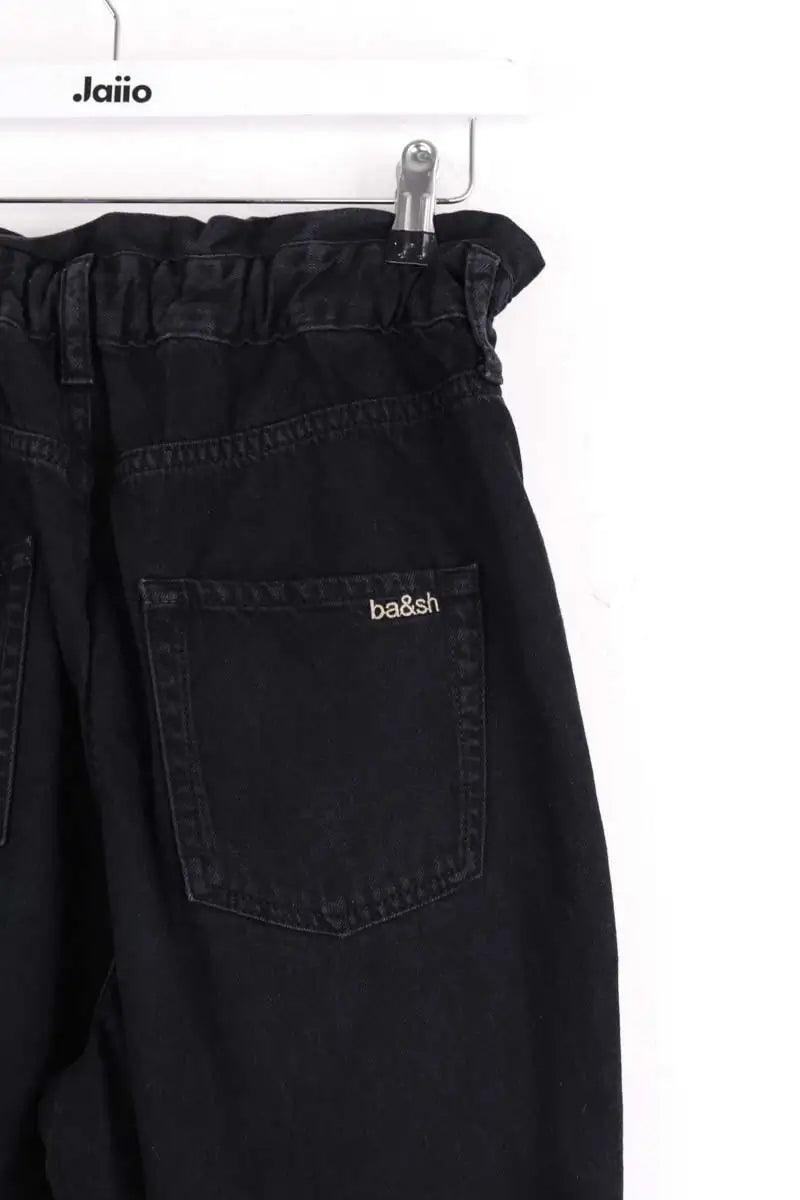 Jean droit Ba&Sh Noir en Coton