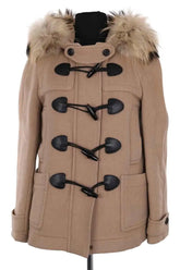 Manteau Burberry Camel en Laine, taille XS - Seconde Main