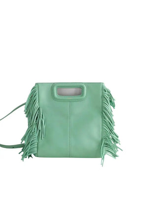 Sac à bandoulière Maje Turquoise en Cuir - Seconde Main