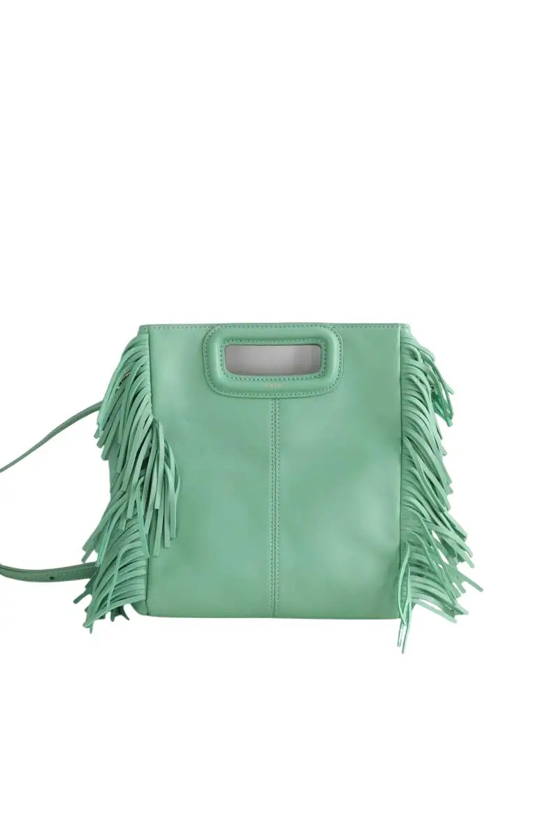 Sac à bandoulière Maje Turquoise en Cuir - Seconde Main