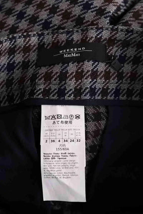 Pantalon large Max Mara Gris en Laine