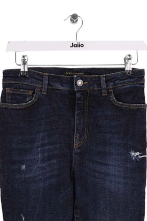 Jean bootcut Dolce & Gabbana Marine en Coton