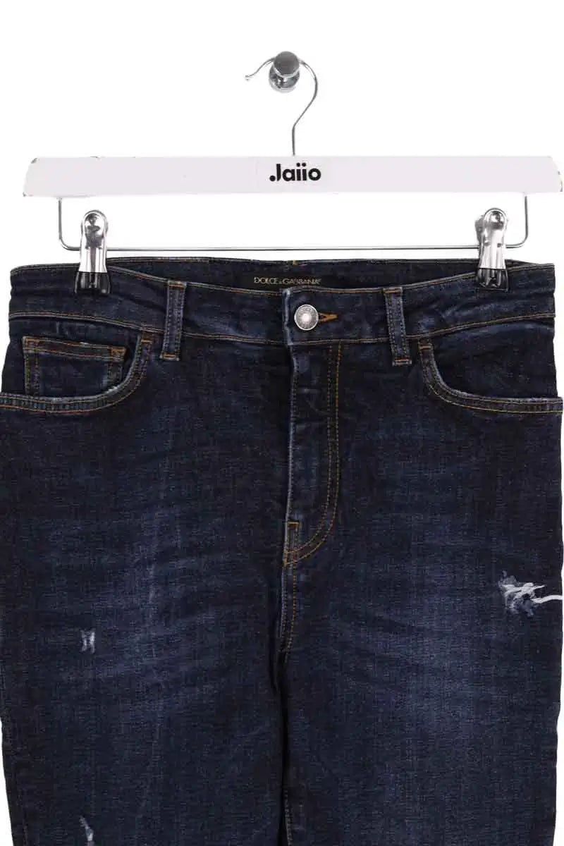 Jean bootcut Dolce & Gabbana Marine en Coton