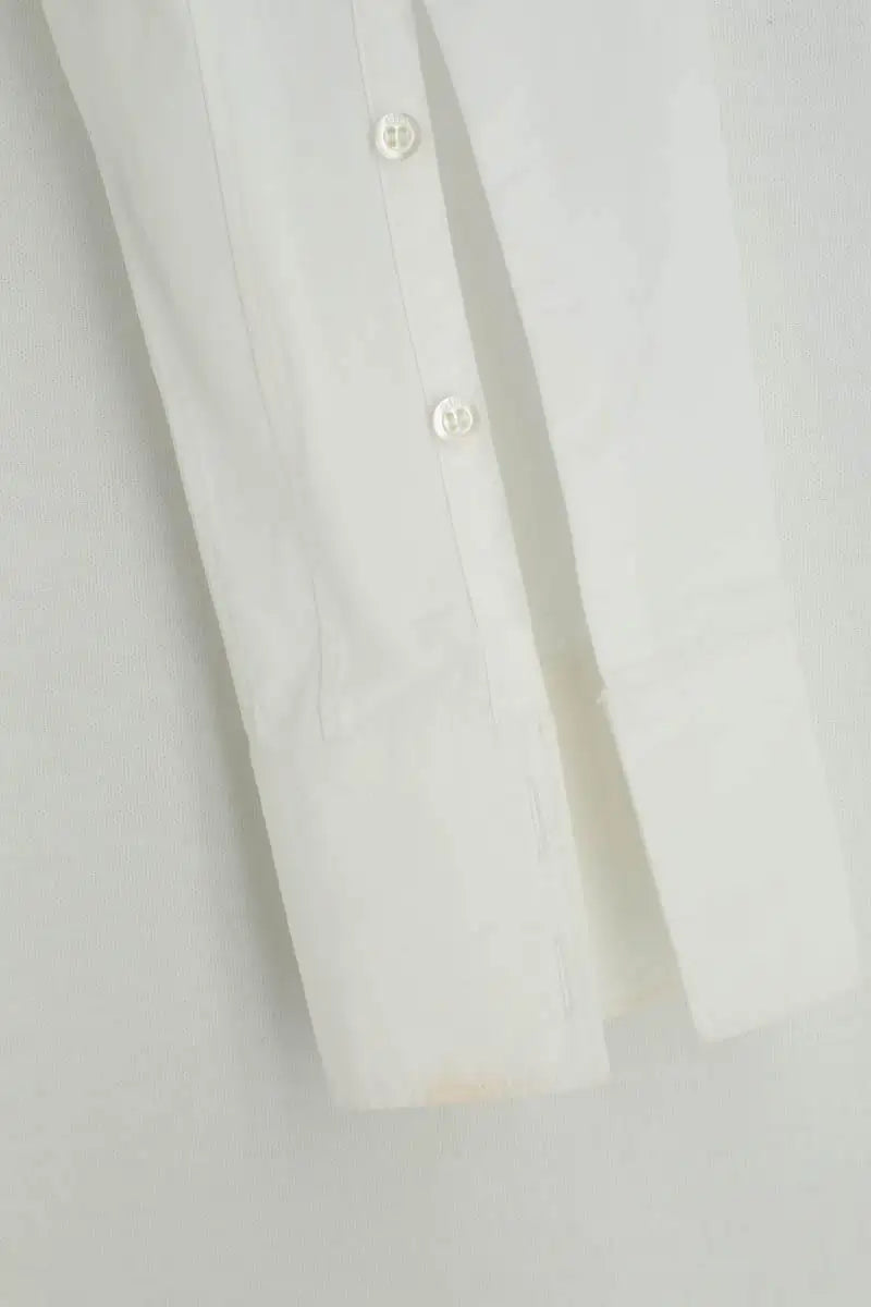 Robe avec twill de soie Dior Blanc en Coton