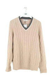 Pull Brunello Cucinelli Beige en Cachemire, taille L - Seconde Main
