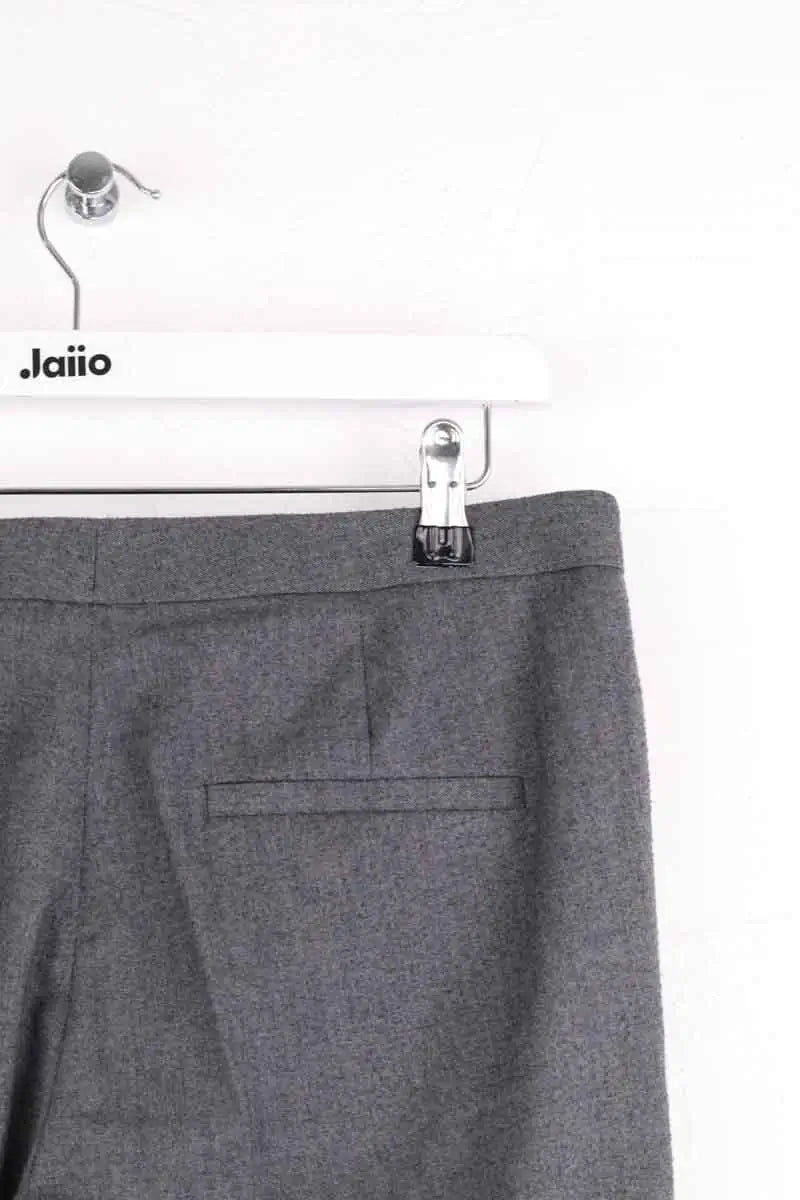 Pantalon droit Maje Gris en Laine