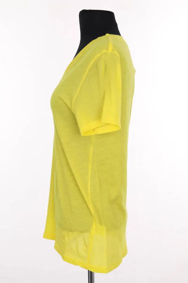 T-shirt From Future Jaune en Coton