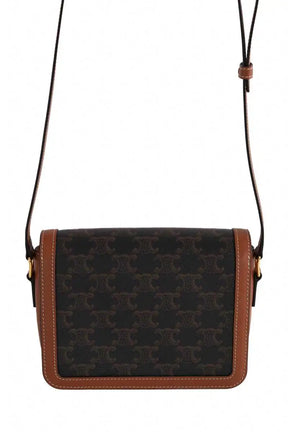 Sac à bandoulière Celine Triomphe Teen Marron en Cuir
