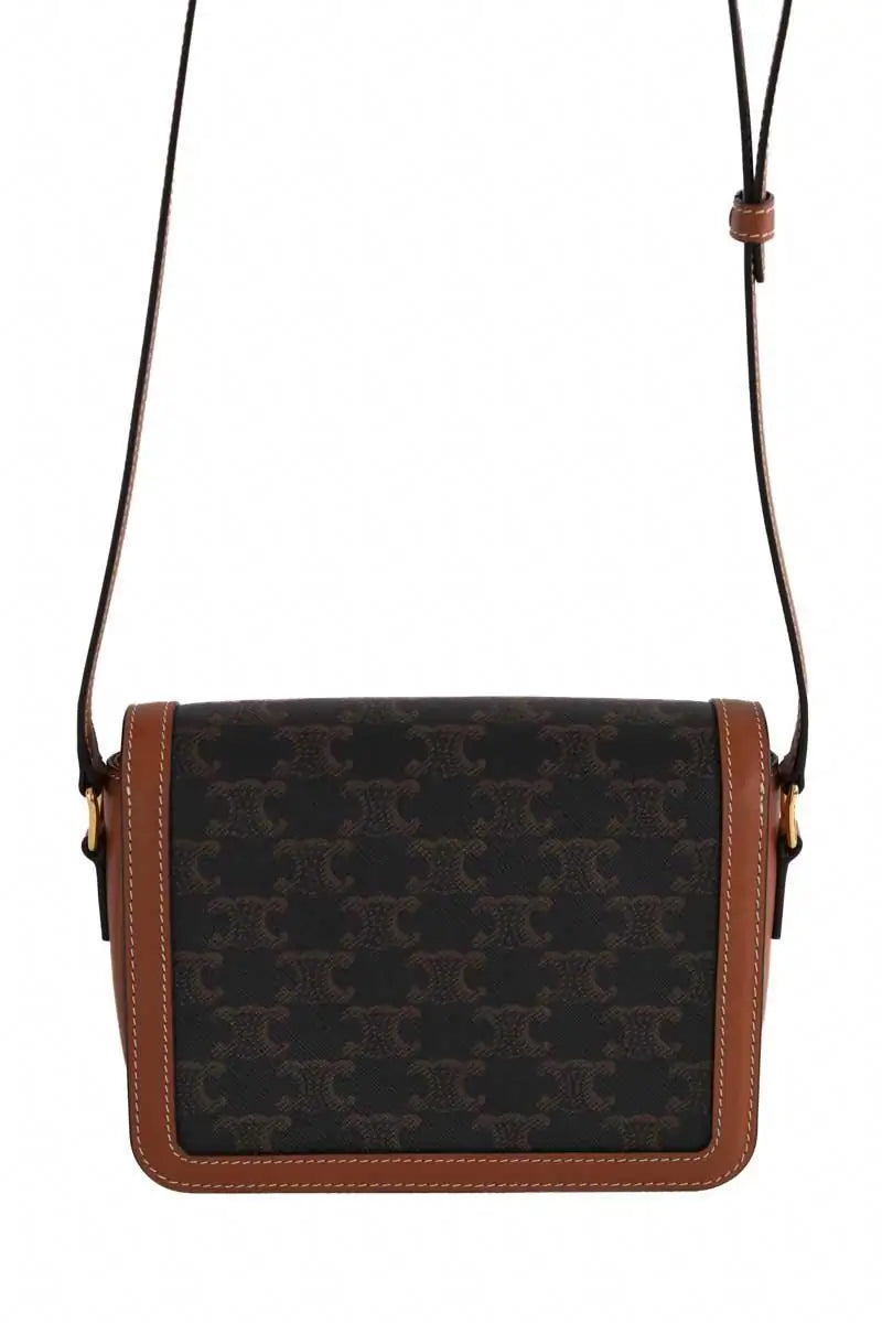 Sac à bandoulière Celine Triomphe Teen Marron en Cuir