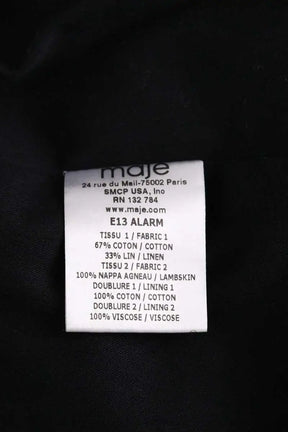 Veste Maje Noir en Coton