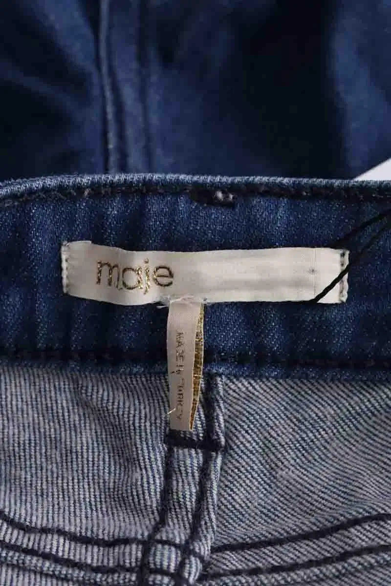 Jean slim Maje Bleu en Coton