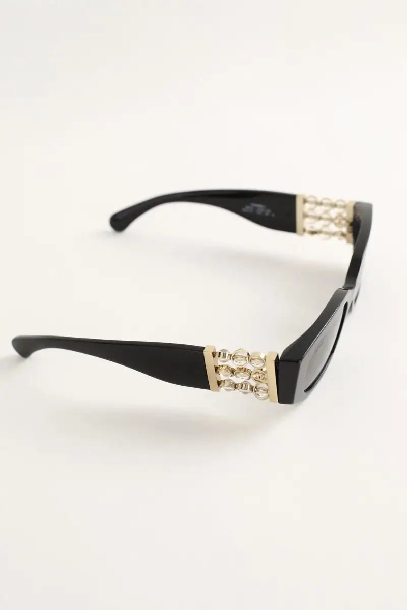 Lunettes de soleil Chanel Noir en Plastique