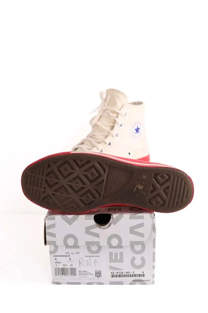 Baskets Comme Des Garçons Beige en Tissu