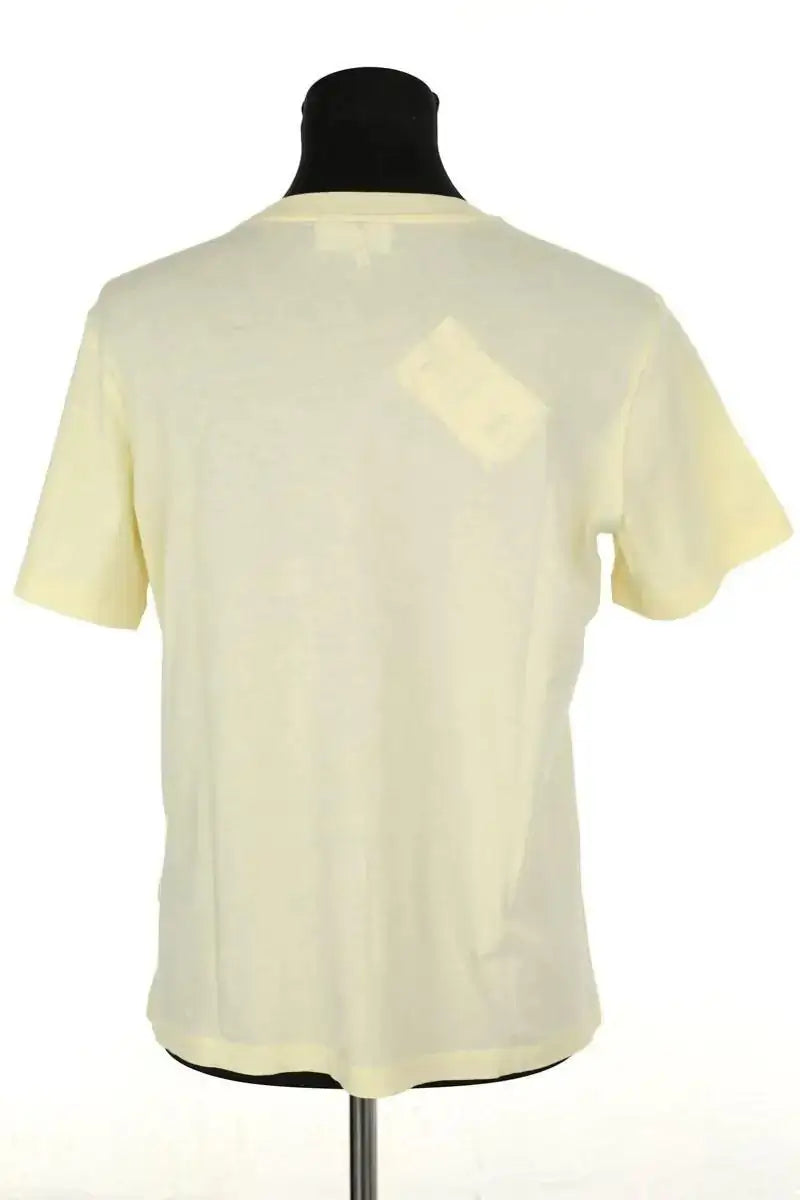 T-shirt Ganni Jaune en Coton
