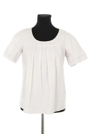 Top Miu Miu Ecru en Coton, taille L - Seconde Main