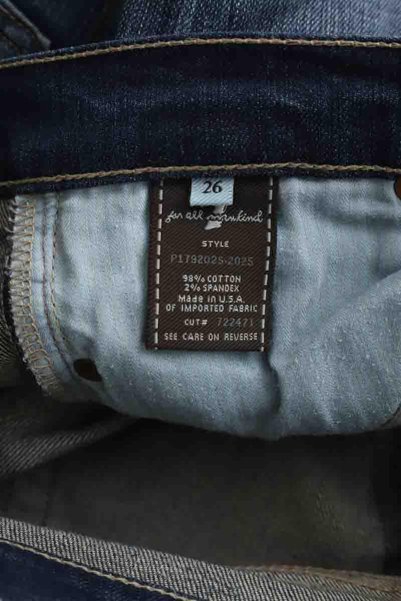 Slim 7 For All Mankind  Bleu