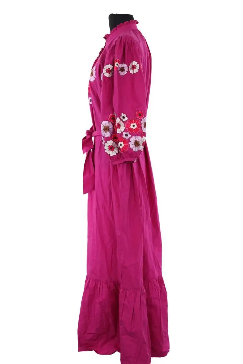 Robe Antik Batik Violet en Coton