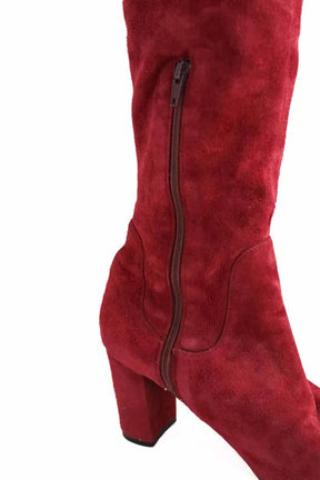 Bottes LK Bennett Bordeaux en Daim