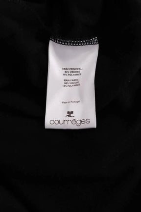 T-shirt Courrèges Noir en Viscose