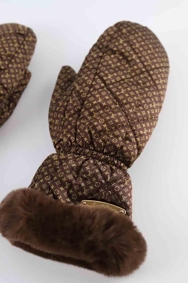 Gants Louis Vuitton  Marron
