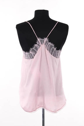 Top sans manche Iro Rose en Soie