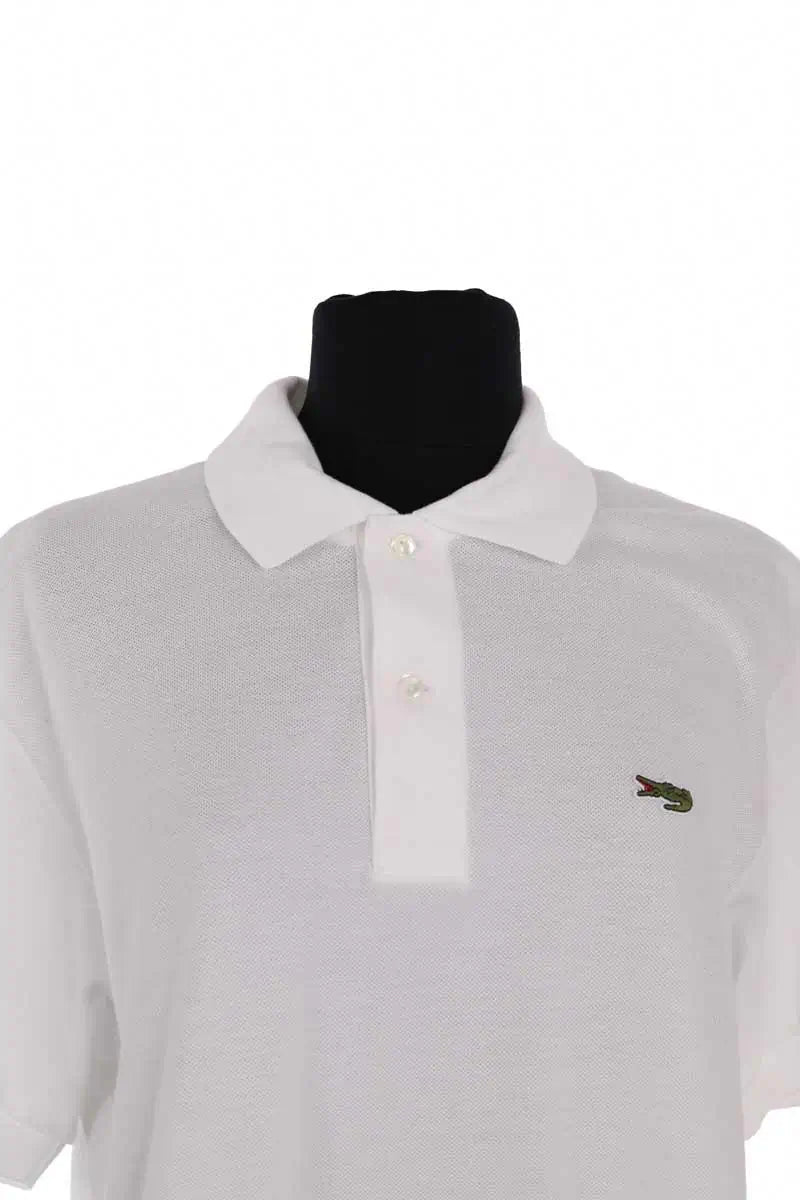 Polo Lacoste Blanc en Coton