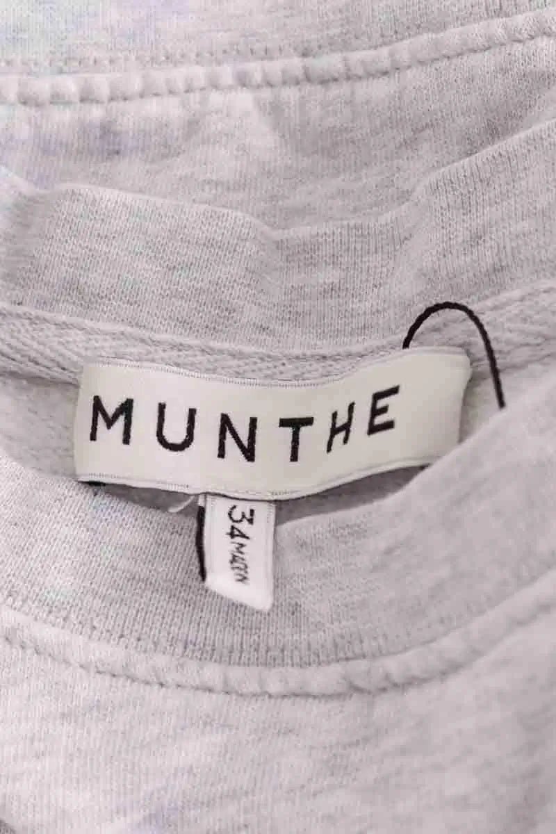 Sweatshirt Munthe Gris en Coton