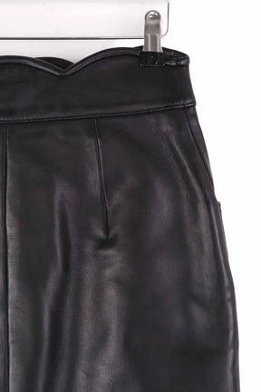 Jupe Maje Journey Noir en Cuir