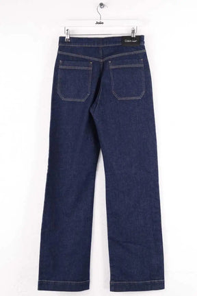 Jean large Calvin Klein Bleu en Coton