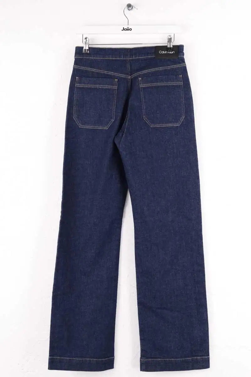 Jean large Calvin Klein Bleu en Coton