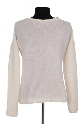 Cardigan Sézane Ecru en Laine