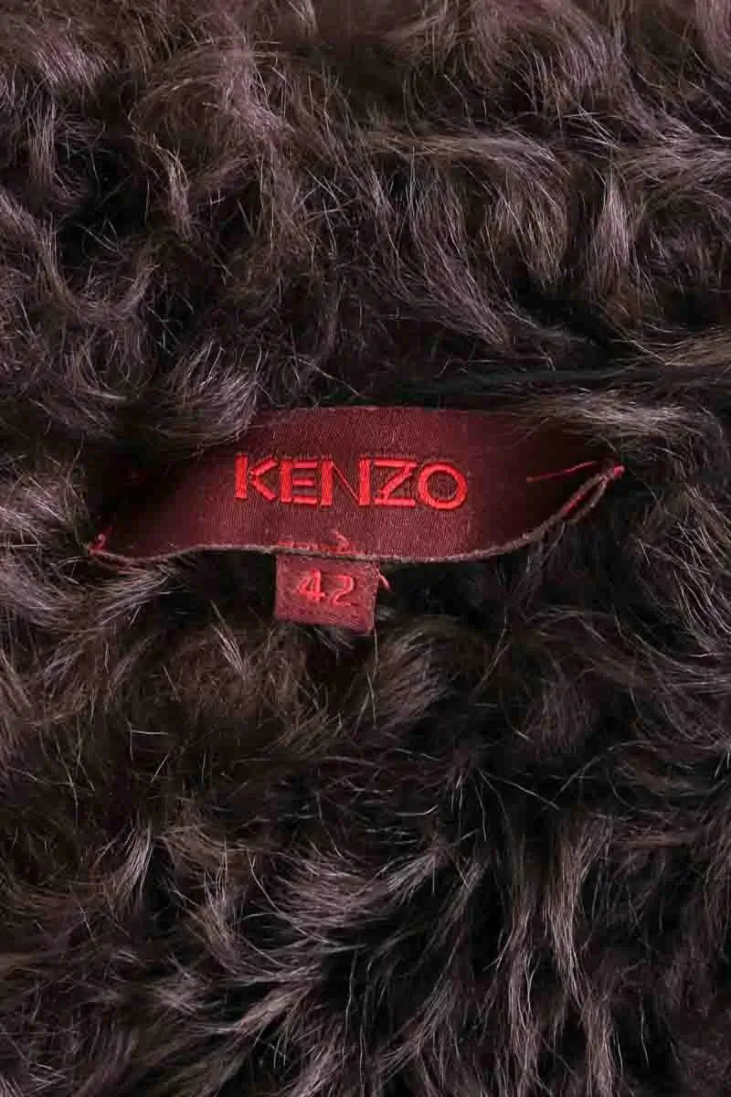 Peau Lainée Kenzo Marron en Cuir