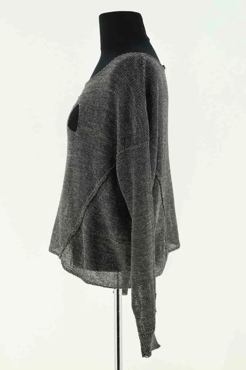 Pull Pinko Gris en Coton
