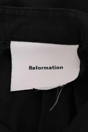 Blouse Reformation Noir en Coton