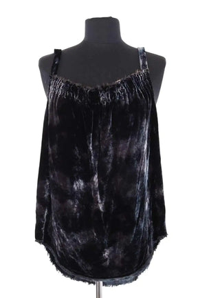Top sans manche Raquel Allegra Vert en Velours, taille XS - Seconde Main