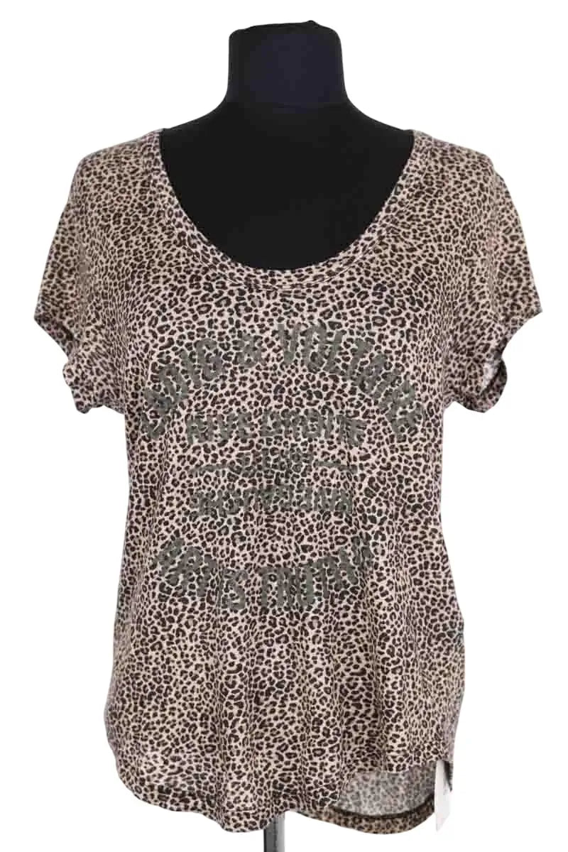 T-shirt Zadig & Voltaire Marron en Coton, taille M - Seconde Main