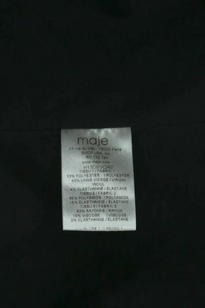 Blazer Maje Noir en Synthétique