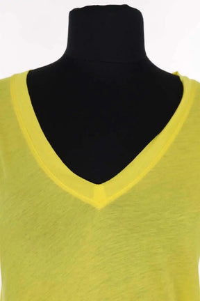 T-shirt From Future Jaune en Coton