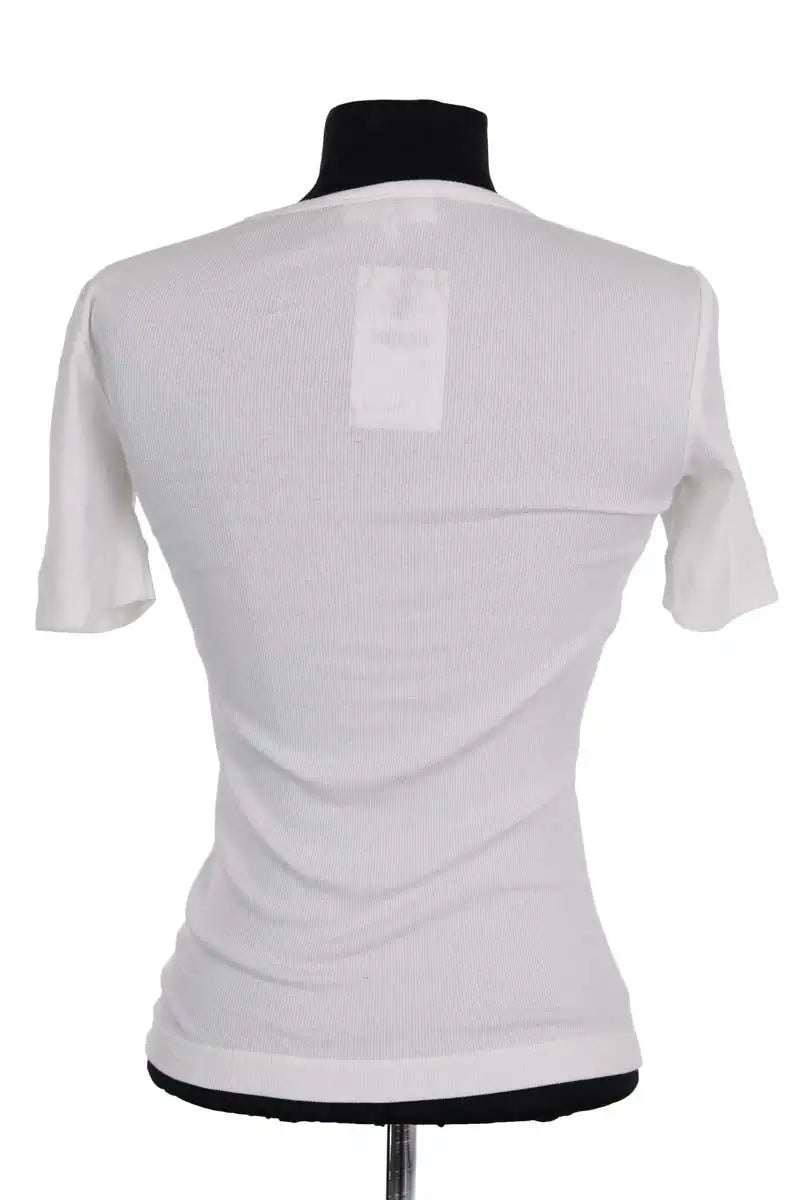T-shirt Ganni Blanc en Coton