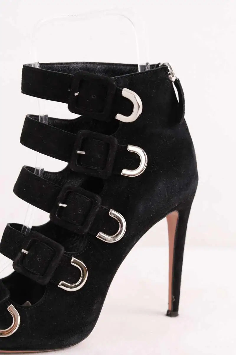 Talons Aquazzura Noir en Daim