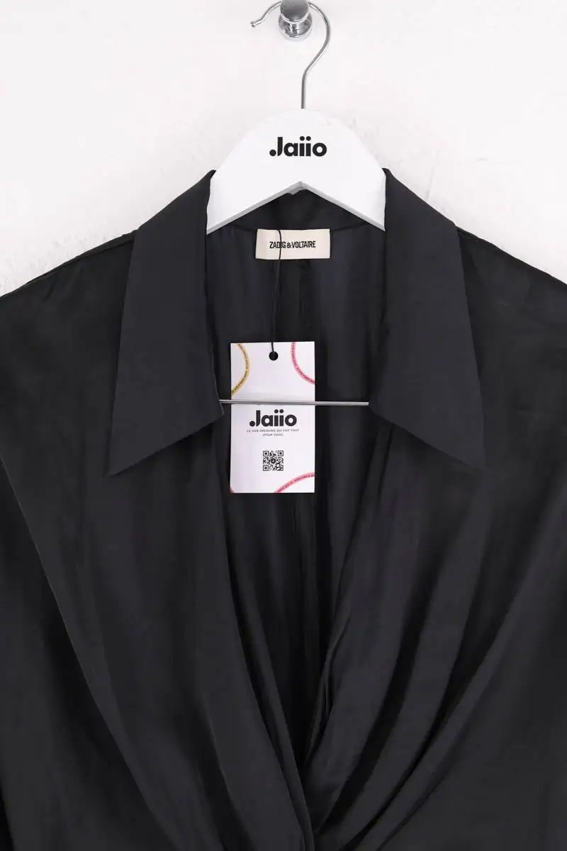 Robe Zadig & Voltaire Rozo satin Noir en Synthétique