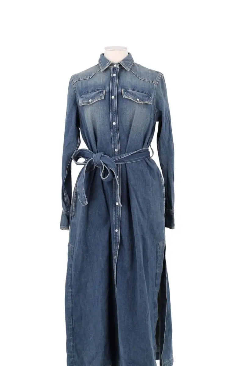 Robe en Jean bleu Golden Goose Bleu en Coton, taille L - Seconde Main