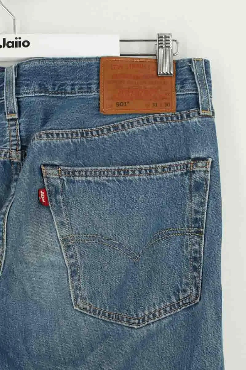 Jean droit Levi's 501 Bleu en Coton