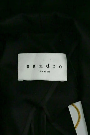 Blazer Sandro Noir en Laine