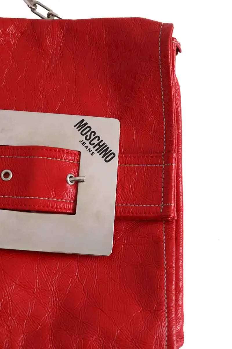 Sac porté épaule Moschino Rouge en Cuir