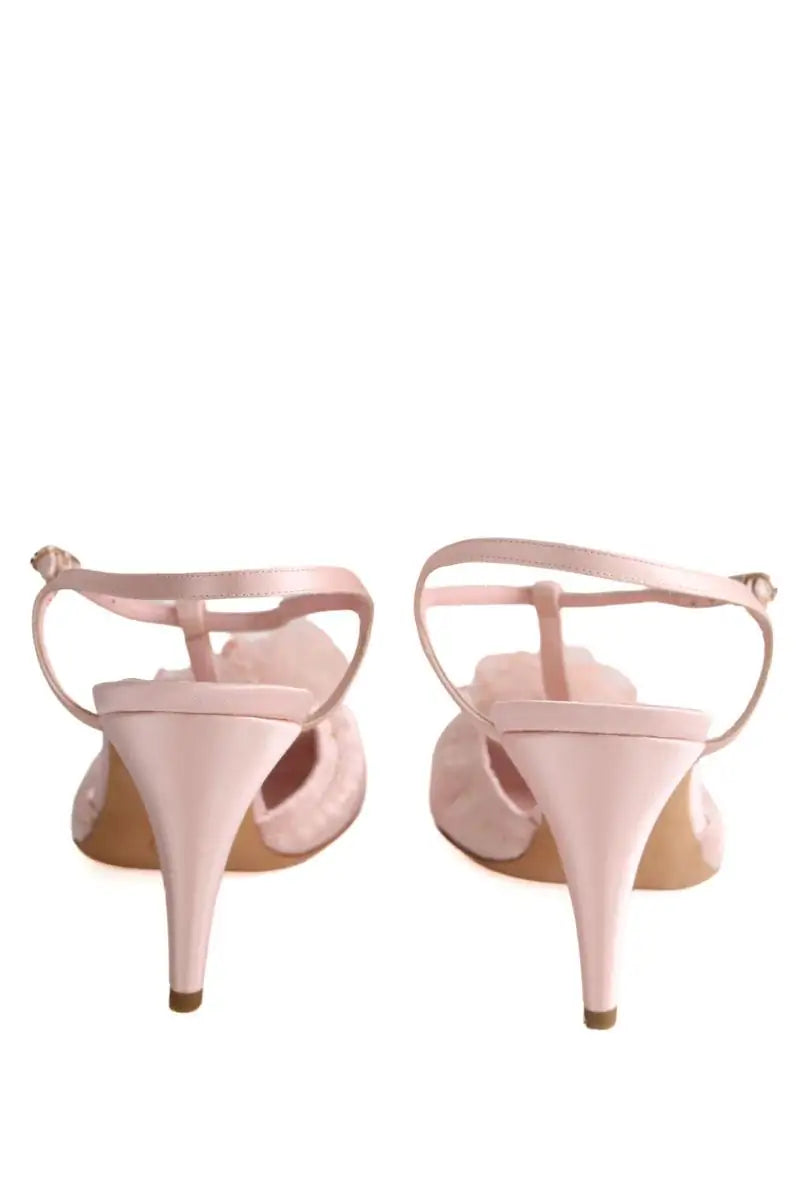 Talons Chanel Rose en Cuir