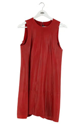 Robe Balenciaga Rouge en Cuir, taille M - Seconde Main